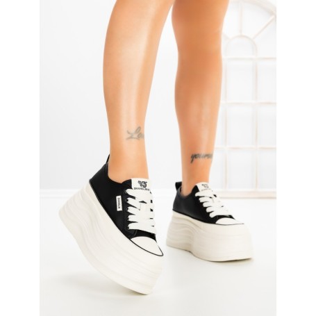 Pantofi Sport Dama cu Platforma 8668-16 BLACK | MEI