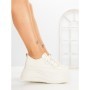 Pantofi Sport Dama cu Platforma 8668-16 WHITE | MEI