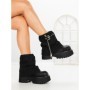 Ghete Dama cu Platforma 8796-16S BLACK | MEI