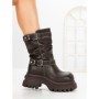 Ghete Dama cu Platforma 1899-18S BROWN | MEI