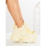 Pantofi Sport Dama cu Platforma 6668-3 YELLOW | MEI