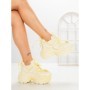 Pantofi Sport Dama cu Platforma 6668-3 YELLOW | MEI