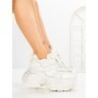 Pantofi Sport Dama cu Platforma 6668-3 WHITE | MEI