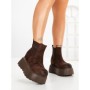 Ghete Dama cu Platforma 8556-2 BROWN | MEI