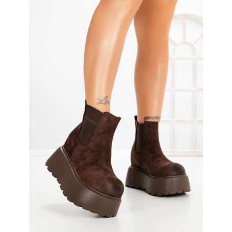 Ghete Dama cu Platforma 8556-2 BROWN | MEI
