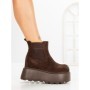 Ghete Dama cu Platforma 8556-2 BROWN | MEI