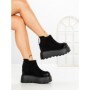 Ghete Dama cu Platforma 8556-3 BLACK | MEI