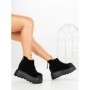 Ghete Dama cu Platforma 8556-3 BLACK | MEI