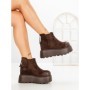 Ghete Dama cu Platforma 8556-3 BROWN | MEI