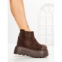 Ghete Dama cu Platforma 8556-3 BROWN | MEI
