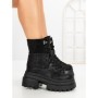 Ghete Dama cu Platforma 8505-3 BLACK | MEI