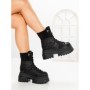 Ghete Dama cu Platforma 8505-3 BLACK | MEI