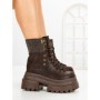 Ghete Dama cu Platforma 8505-3 BROWN | MEI