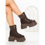 Ghete Dama cu Platforma 8505-3 BROWN | MEI