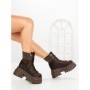 Ghete Dama cu Platforma 8505-3 BROWN | MEI