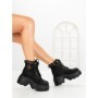 Ghete Dama cu Platforma 8501-3 BLACK | MEI