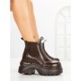 Ghete Dama cu Platforma 8502-2 BROWN | MEI