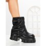Ghete Dama cu Platforma 9566-21S BLACK | MEI
