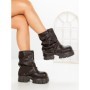 Ghete Dama cu Platforma 9566-21S BROWN | MEI