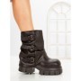Ghete Dama cu Platforma 9566-21S BROWN | MEI
