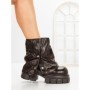 Ghete Dama cu Platforma 9566-29S BROWN | MEI