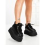 Ghete Dama cu Platforma 9018-1S BLACK | MEI