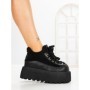 Ghete Dama cu Platforma 9018-1S BLACK | MEI