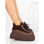 Ghete Dama cu Platforma 9018-1S BROWN | MEI