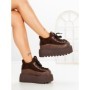 Ghete Dama cu Platforma 9018-1S BROWN | MEI
