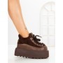 Ghete Dama cu Platforma 9018-1S BROWN | MEI