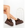 Ghete Dama cu Platforma 9018-1S BROWN | MEI