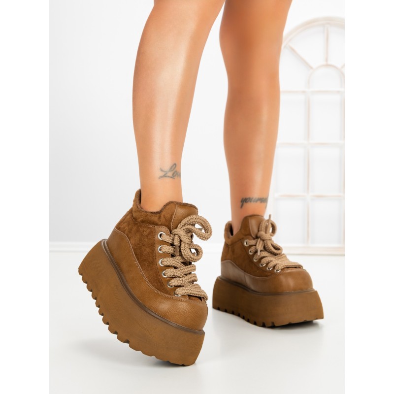 Ghete Dama cu Platforma 9018-1S YELLOW | MEI