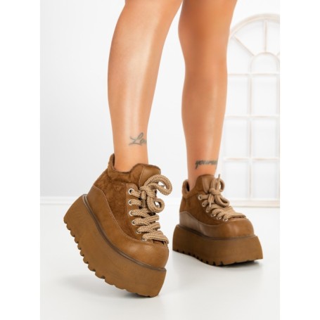 Ghete Dama cu Platforma 9018-1S YELLOW | MEI