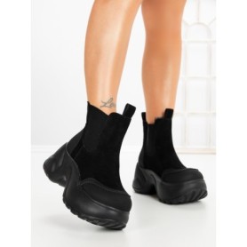 Ghete Dama cu Platforma 7780-30C BLACK | MEI