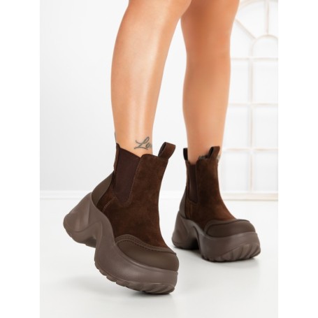 Ghete Dama cu Platforma 7780-30C BROWN | MEI
