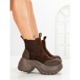 Ghete Dama cu Platforma 7780-30C BROWN | MEI