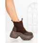 Ghete Dama cu Platforma 7780-30C BROWN | MEI
