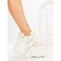 Pantofi Sport Dama cu Platforma 6166-273 WHITE | MEI
