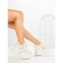 Pantofi Sport Dama cu Platforma 6166-273 WHITE | MEI