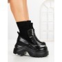 Ghete Dama cu Platforma 8502-1 BLACK | MEI