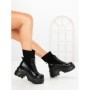 Ghete Dama cu Platforma 8502-1 BLACK | MEI