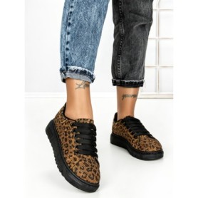 Sneakers Dama 6XJ5 BROWN-LEOPARD | MEI