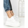 Pantofi Sport Dama cu Platforma 3621-5 WHITE | MEI