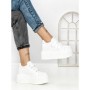 Pantofi Sport Dama cu Platforma 3621-5 WHITE | MEI