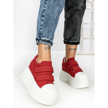Pantofi Sport Dama cu Platforma 3621-5 RED | MEI