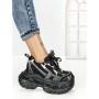 Pantofi Sport Dama cu Platforma 7917-129 BLACK | MEI