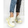 Pantofi Sport Dama cu Platforma 7917-129 YELLOW | MEI
