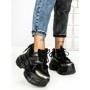Pantofi Sport Dama cu Platforma 7917-278 BLACK | MEI