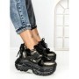 Pantofi Sport Dama cu Platforma 7917-278 BLACK | MEI