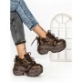 Pantofi Sport Dama cu Platforma 7917-278 BROWN | MEI